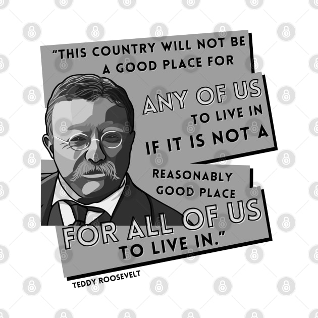 President Roosevelt Quote: "This country..." by History Tees