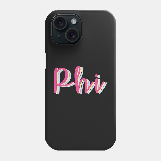 Phi Phone Case by LFariaDesign