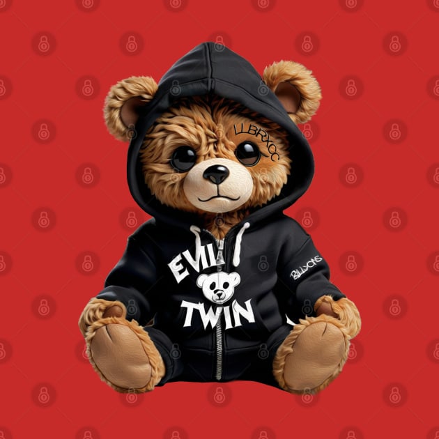 Evil Twin Hip Hop Streetwear Graffiti Teddy Bear by Angelic Gangster