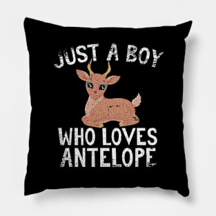 Just A Boy Who Loves Antelope Pillow