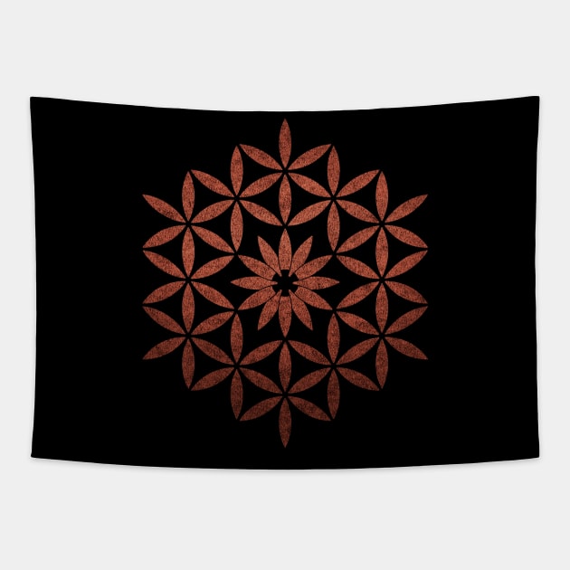 The flower of Life - Copper Tapestry by SacredConexion