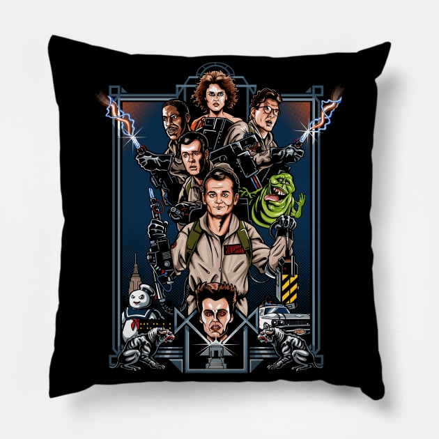 Enter The Busters Pillow by GoodIdeaRyan