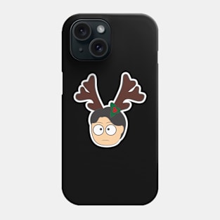 Guy with Christmas Deer Phone Case