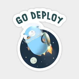 Golang Gopher Go Deploy Magnet