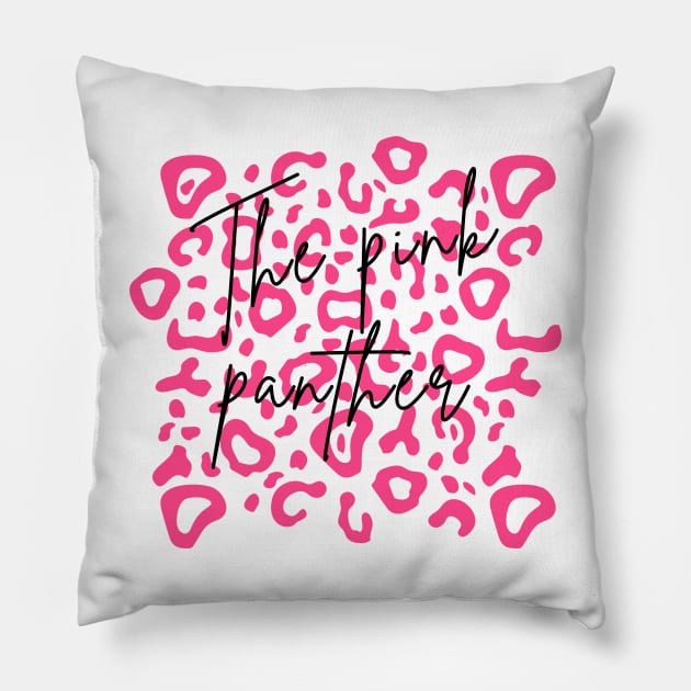 Pink Panther Pillow by BillieTofu