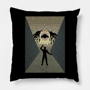 The Devourer Cometh Weird Horror Art Pillow