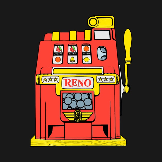 Vintage Reno Slot Decal by zsonn