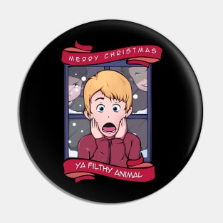 Christmas Alone Pin