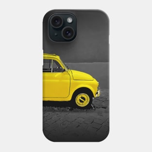 Classic Sunny Yellow Fiat 500 Phone Case