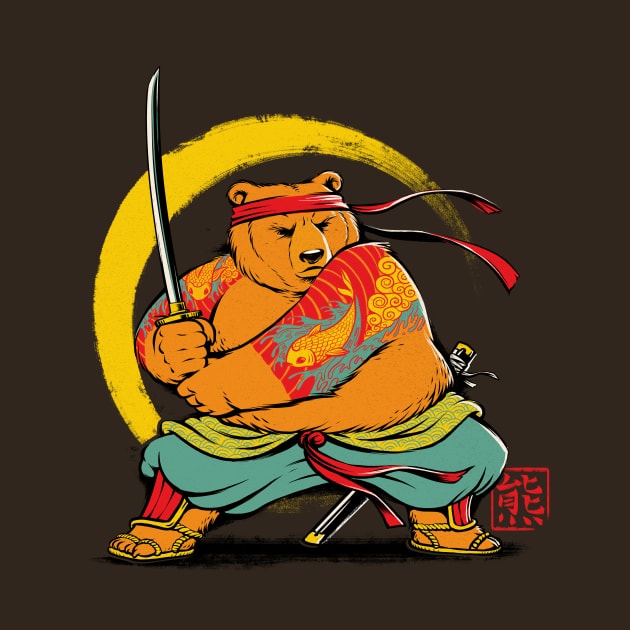 Yakuza Bear Samurai by Tobe_Fonseca