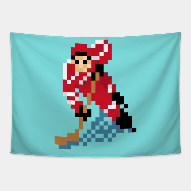 16-Bit Ice Hockey - Detroit Tapestry by The Pixel League