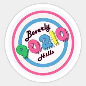 Peach Pit Beverly Hills Sticker Teepublic