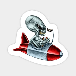 Alien Rocket Blaster Magnet