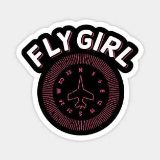 Flygirl Pilot Flight Attendant Magnet