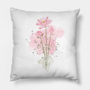 the lotus flower Pillow