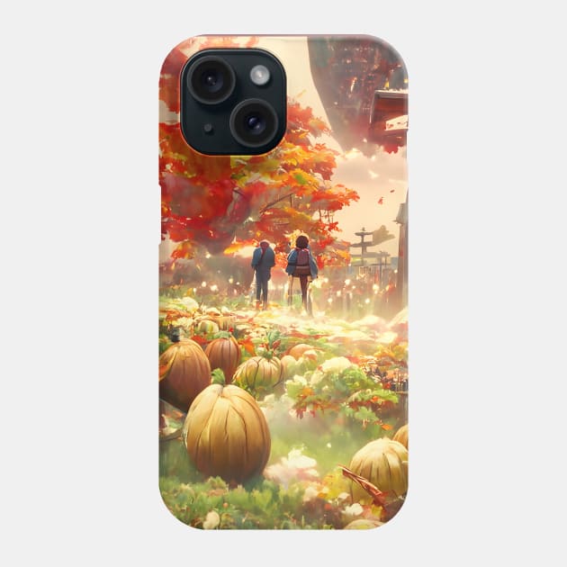 Japanese Pumpkin Spice Pumpkin Patches Fall Season of Halloween Joy Phone Case by DaysuCollege
