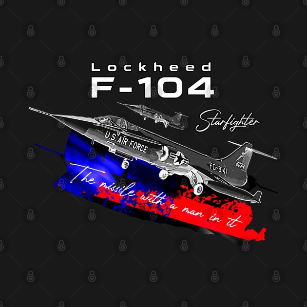 Lockheed F 104 StarfighterSupersonic Aircraft by aeroloversclothing