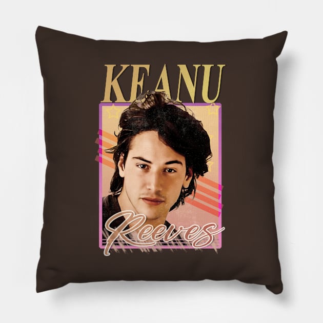 Keanu Reeves || Retro art || 90s Pillow by Alaknanda prettywoman