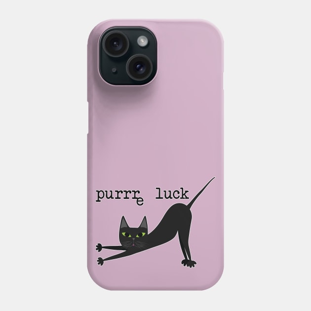 purrre luck Phone Case by uncutcreations