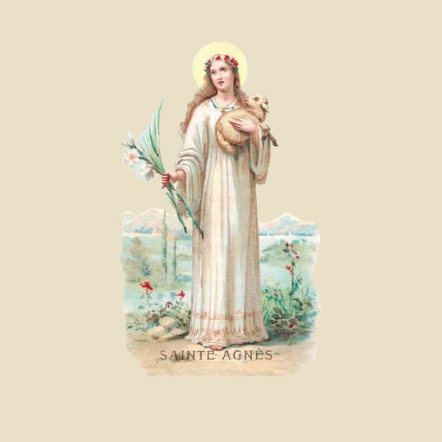 Saint Agnes, Virgin: For all the Saints Series by Catholicamtees
