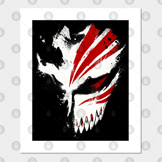 Kurosaki Ichigo Hollow Mask Bleach Posters And Art Prints Teepublic Uk