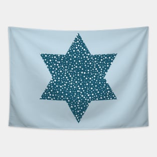 Israel Independence Day holiday flat design icon star of david shape Tapestry