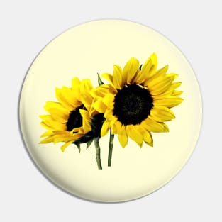 Two Small Sunflowers Pin