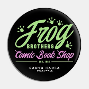 Frog Brothers Comic Book Shop Pin