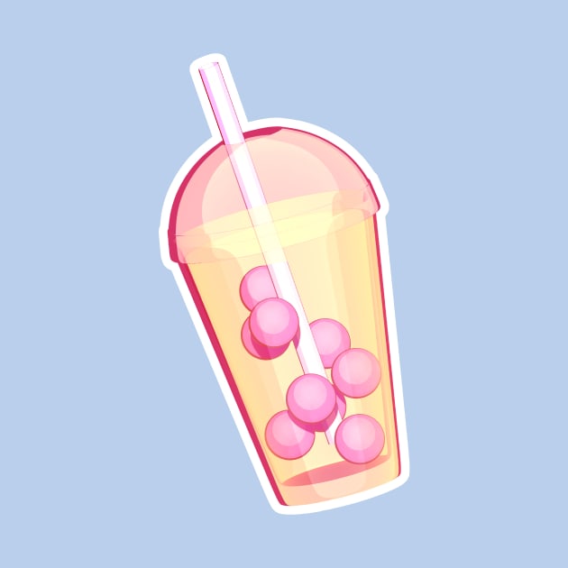 Pink Pearl Milk Tea by AKdesign