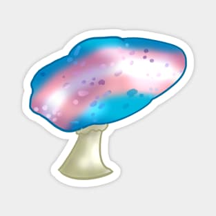 Transgender LGBTQ Pride Flag Mushroom Magnet