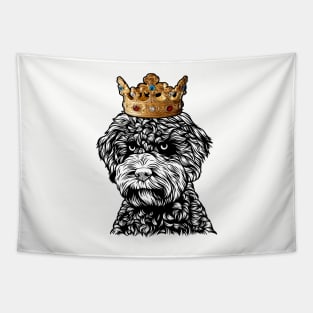 Lagotto Romagnolo Dog King Queen Wearing Crown Tapestry