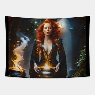 Fire Witch Tapestry