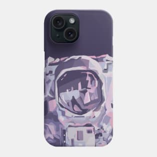 Purple retro astronaut Phone Case