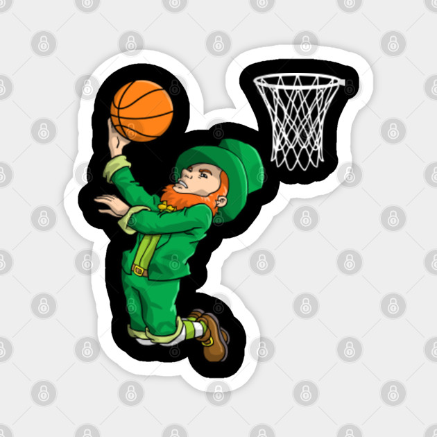 Leprechaun Basketball Slam Dunk St Patricks Day Irish Sports