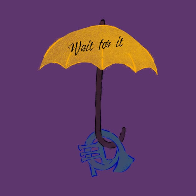 Yellow umbrella and blue horn black - Wait for it - purple by Uwaki