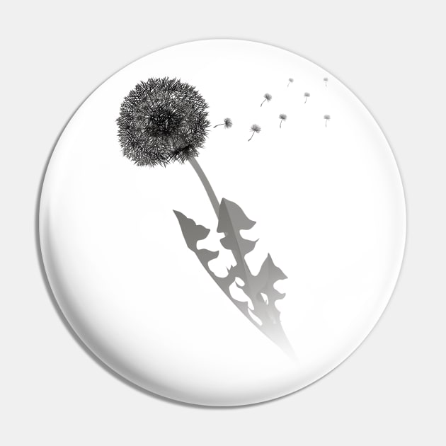 Dandy Dandelion Pin by Garetha01