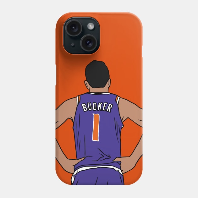 Devin Booker Back-To Phone Case by rattraptees