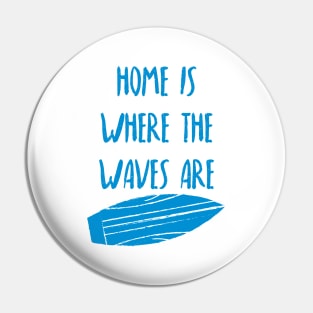 Home Is Where The Waves Are. Summer, Beach, Fun. Pin