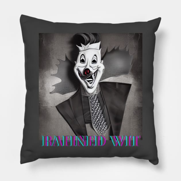 funny vampire Pillow by Skandynavia Cora