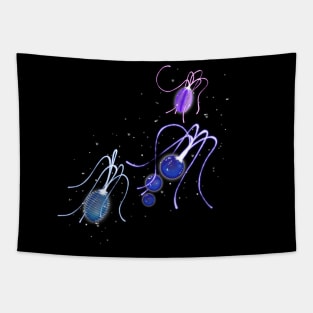 Glowing Jellies Tapestry