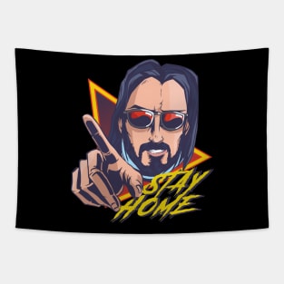 STAY HOME CHARACTER Tapestry