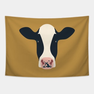 Dairy Cows (Mustard) Tapestry