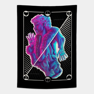 Neon Klaus - Hello Goodbye Playing card Tapestry