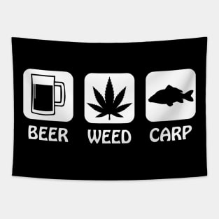 Beer Weed Carp Tapestry