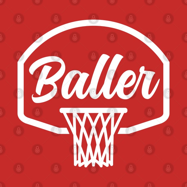 Baller Vintage Sports Basketball by DetourShirts