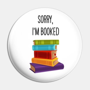 I'm Booked Pun Pin