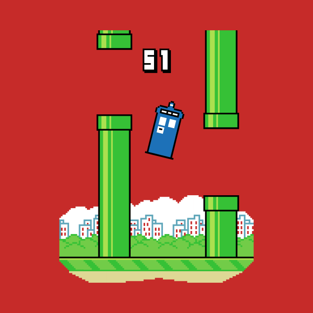 Flappy Tardis by BrayInk