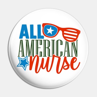 All American Nurse Pin