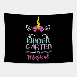 Kindergarten Is Magical Unicorn Students First Day Of School Back To School Tapestry