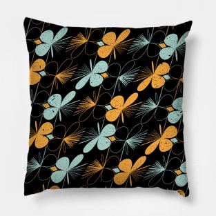 Floral shapes seamless pattern Pillow